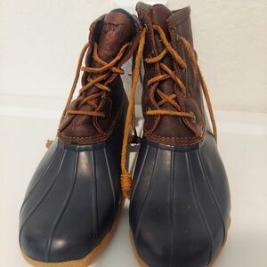 Sperry Brown and Blue Duck Boots